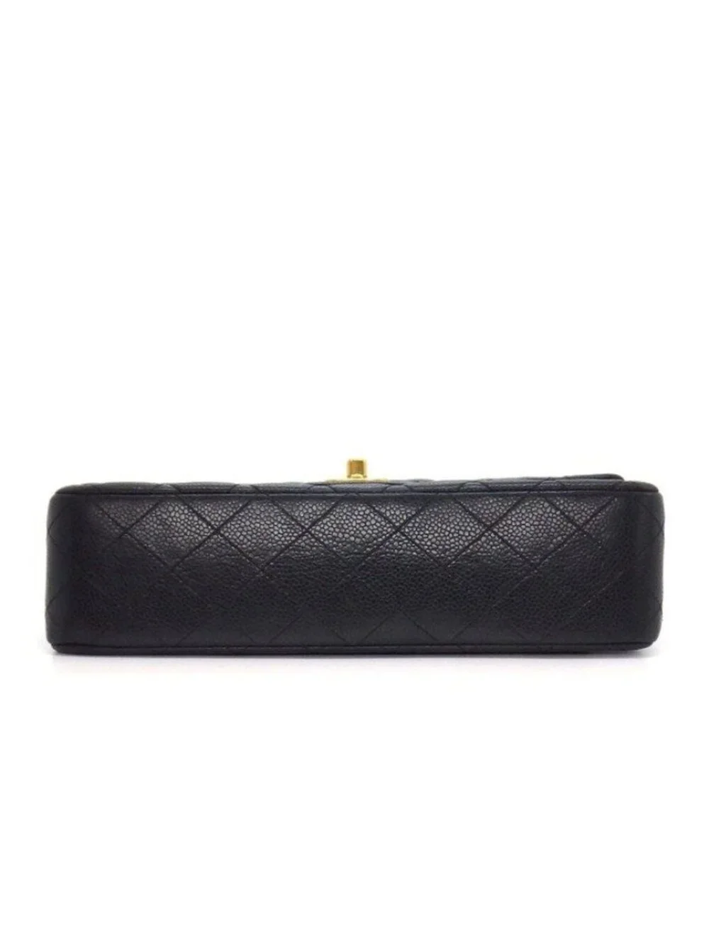 Chanel Shoulder Bag Quilted 25 11.12 Classic Black Caviar Leather
